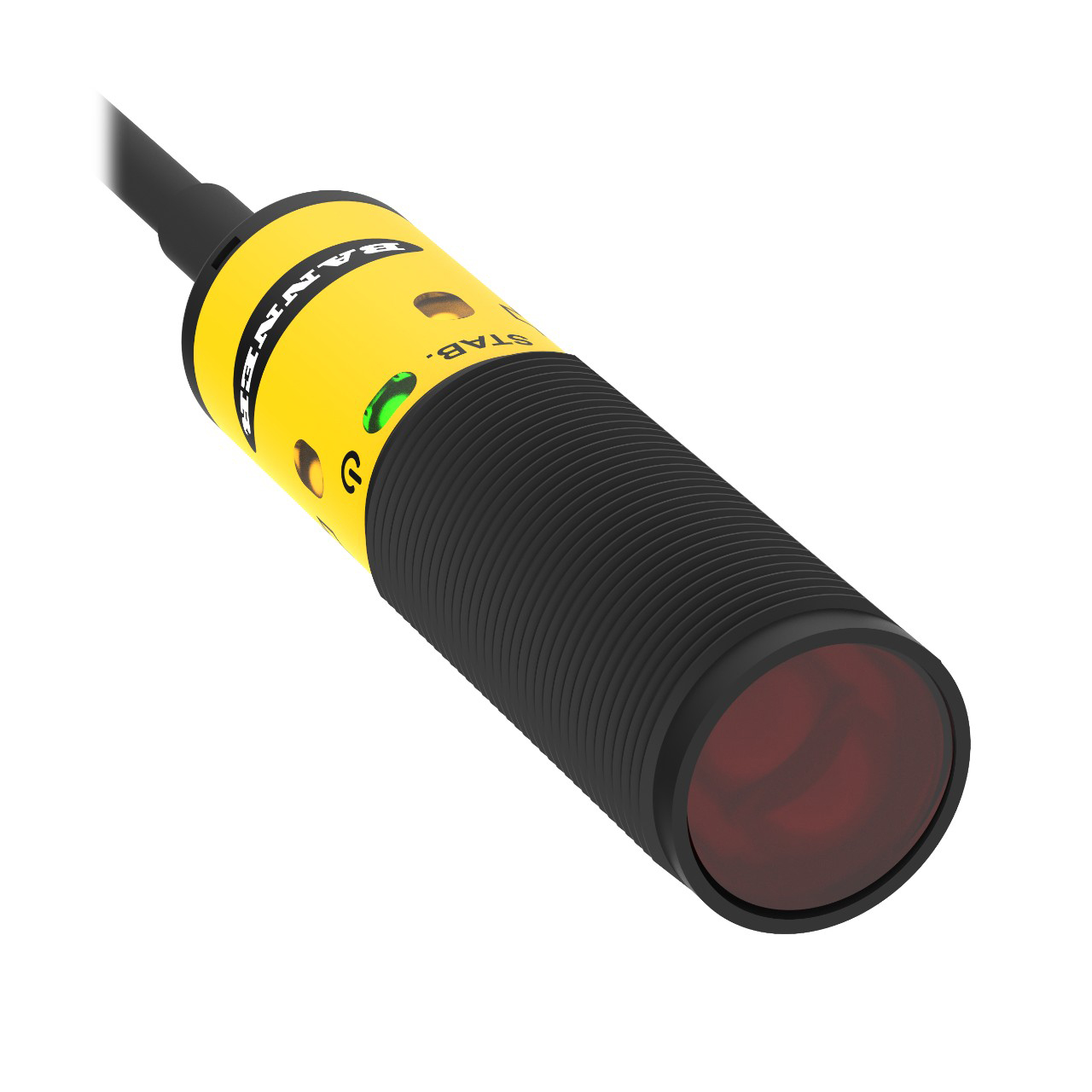 Banner Engineering Photoelectric Sensor; Opposed - Emitter; 18mm Barrel; 25m Range; 10-30VDC; 2m Potted Cable